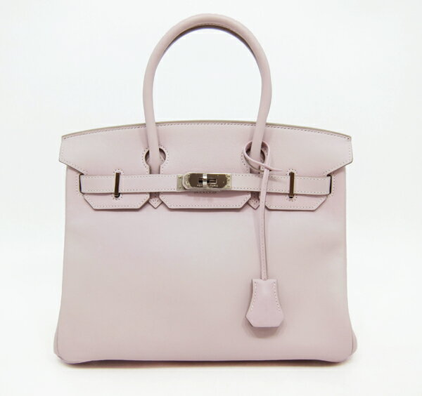 ○【中古】展示未使用品　【HERMES　エルメス】 バーキン30 ヴォースイフト　ハンドバッグ　ローズドラジェ/シルバー金具のサムネイル