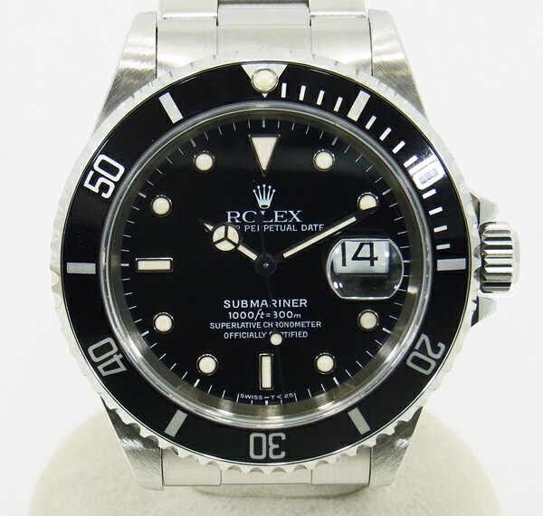 ○【中古】美品【ROLEX　ロレックス】 サブマリーナ 16610 T番　自動巻腕時計