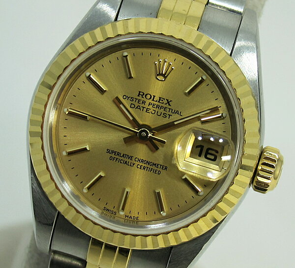 ○【中古】【ROLEX　ロレックス】 デイトジャスト79173 K番　コンビ