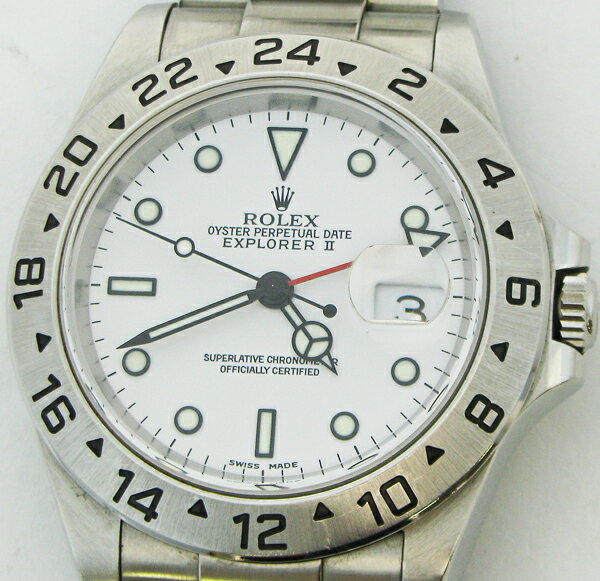 ◇【中古】美品【ROLEX　ロレックス】 エクスプローラーII　16570白文字盤　Y番