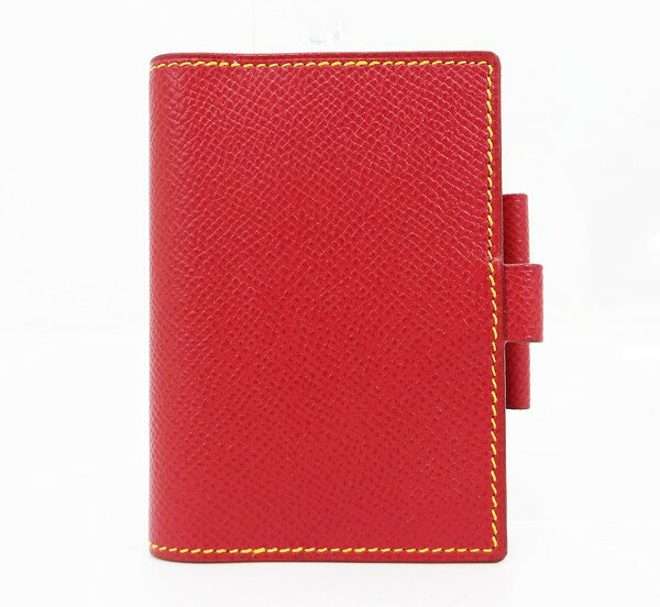 ◇【中古】　美品　【HERMES　エルメス】　アジェンダミニ　クシュベル　手帳カバー　ルージュヴィフのサムネイル
