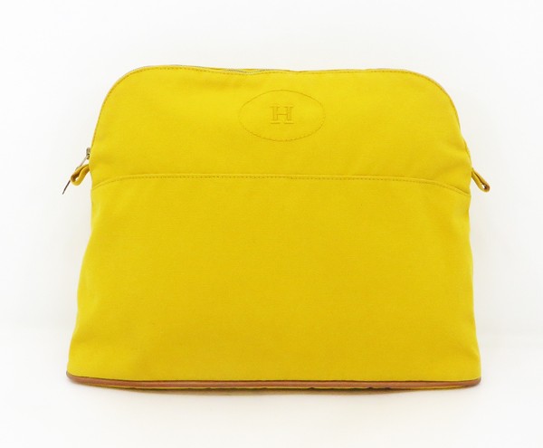 ◇【中古】　【HERMES　エルメス】　ボリードポーチ　34　ポーチ　イエローのサムネイル