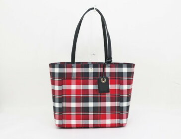 【中古】　新品同様　【Kate Spade　ケイト・スペード】　チェックトートバッグ　PXRU9185　トートバッグ