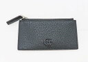 【中古】　新品同様　【GUCCI　グッチ】　ダブルG　ジップカードケース　722726　カードケース　ブラック