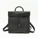 ☆【中古】 美品 【genten ゲンテン】 トスカ リュック 封筒型 リュック ブラック