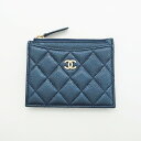 ☆【中古】 美品 【CHANEL シャネル】 キャビアスキン カードケース カードケース