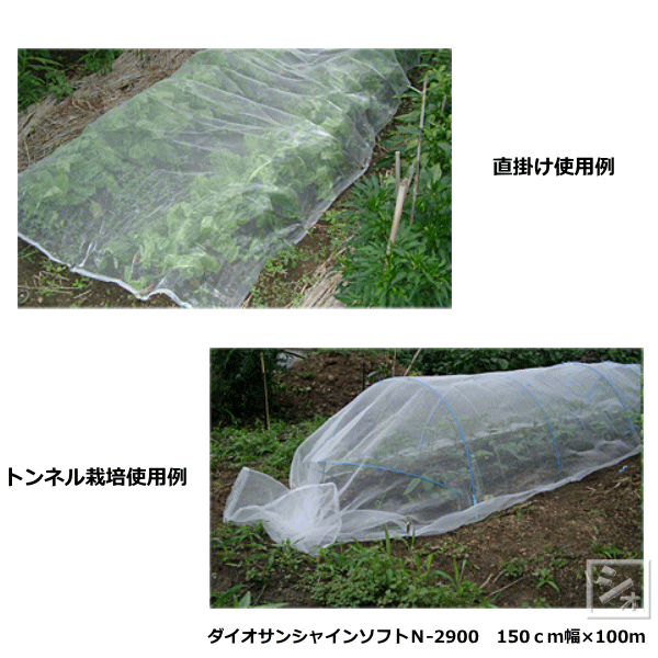 イノベックス 防虫ネット ダイオサンシャインソフト N-2900 （135cm×100m） ~R~