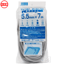 イノベックス （ダイオ化成） アミル網戸 張り替え用品 網押えゴム グレー 5.5mm×7m 日本製 ~R~ その1