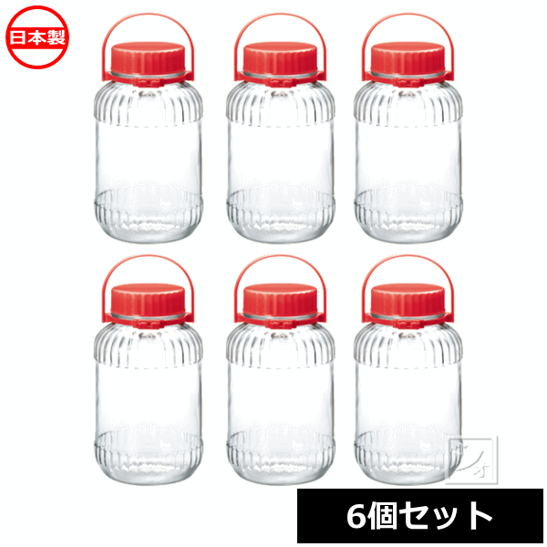 東洋佐々木ガラス 果実酒びん 5L 7号 （6個セット） I-71805-R-A-JAN 日本製 ~R~のサムネイル