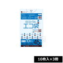 サンキョウプラテック ゴミ袋 LN-43 45L用 透明 (10枚入×3冊) ~R~(3)