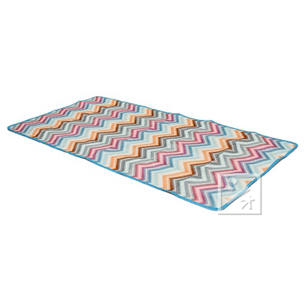 ユーザー U-Q567 帆布風レジャーシート M レインボー 1400×1000mm 収納袋付き ~R~