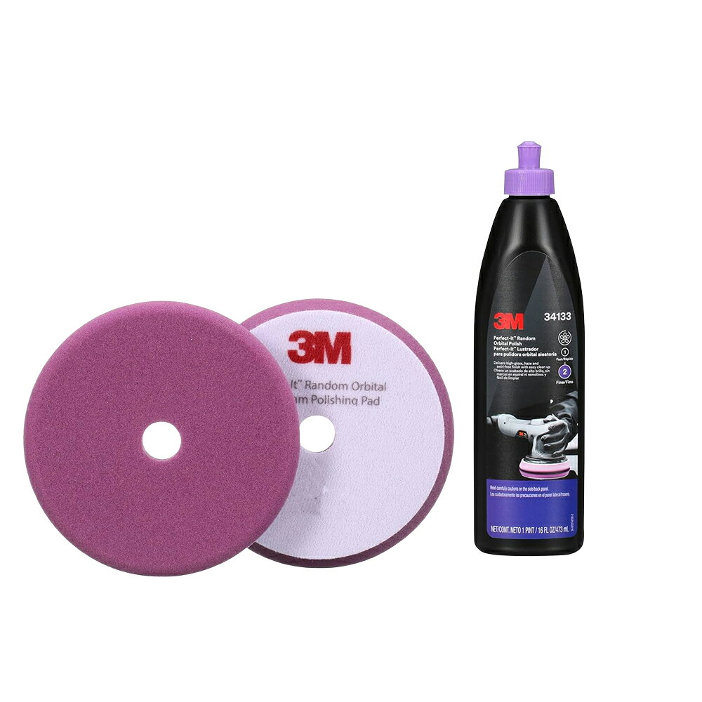 3M スリーエム Perfect-It コンパウンド・フォームバフセット【6インチ/ 高光沢仕上げ用】(34133・34127) 即日発送