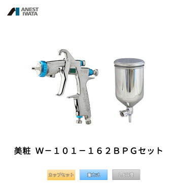 アネスト岩田 美粧 プラサフ厚付け専用スプレーガン 重力式 W-101-162BPGC カップセット 「取寄」