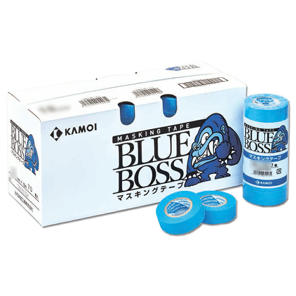 カモ井加工紙 マスキングテープ BLUE BOSS 45mm ×18m 20巻入 1箱 取寄