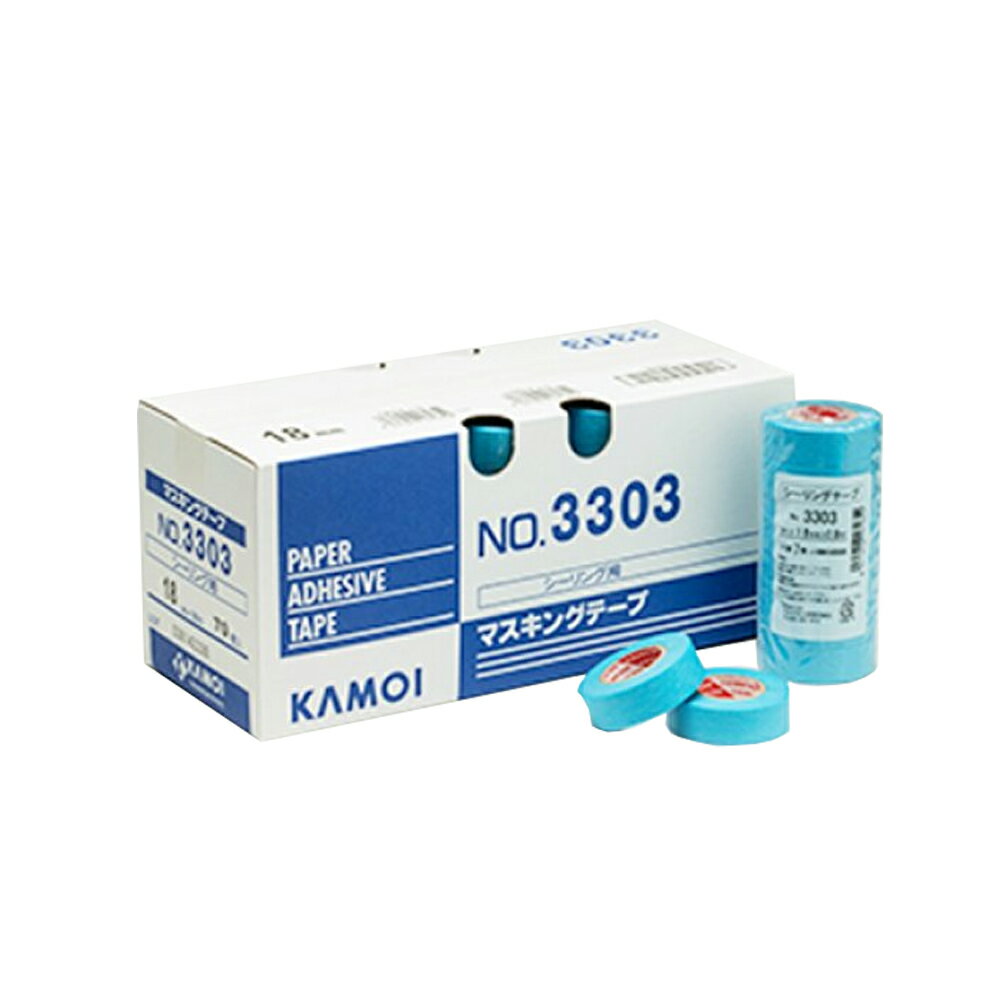 カモ井加工紙 マスキングテープ No.3303 21mm ×18m 60巻入 取寄