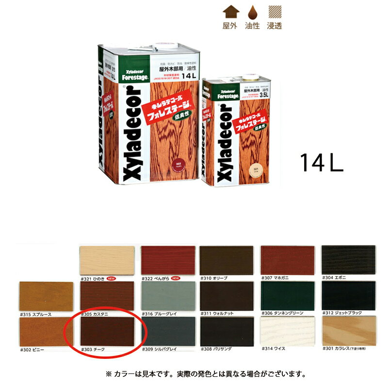 大阪ガスケミカル キシラデコールフォレステージ 303 チーク 14L 取寄