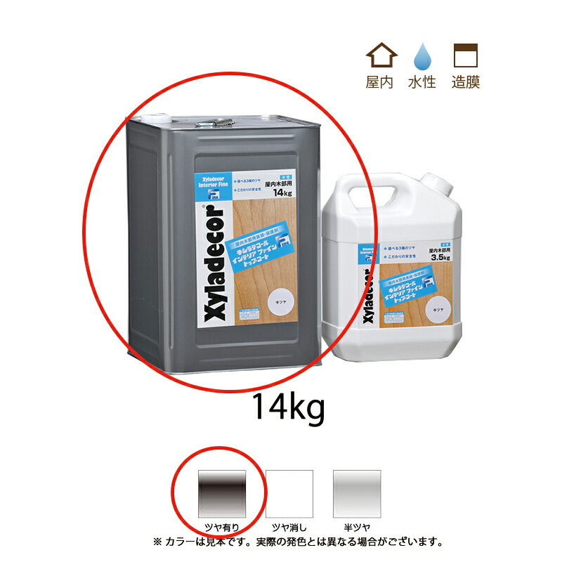 大阪ガスケミカル キシラデコールインテリアファイントップコート つやあり 14kg 取寄