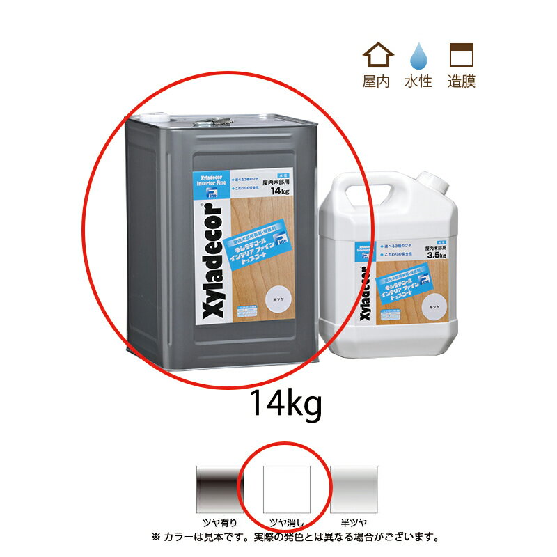 大阪ガスケミカル キシラデコールインテリアファイントップコート つやけし 14kg 取寄