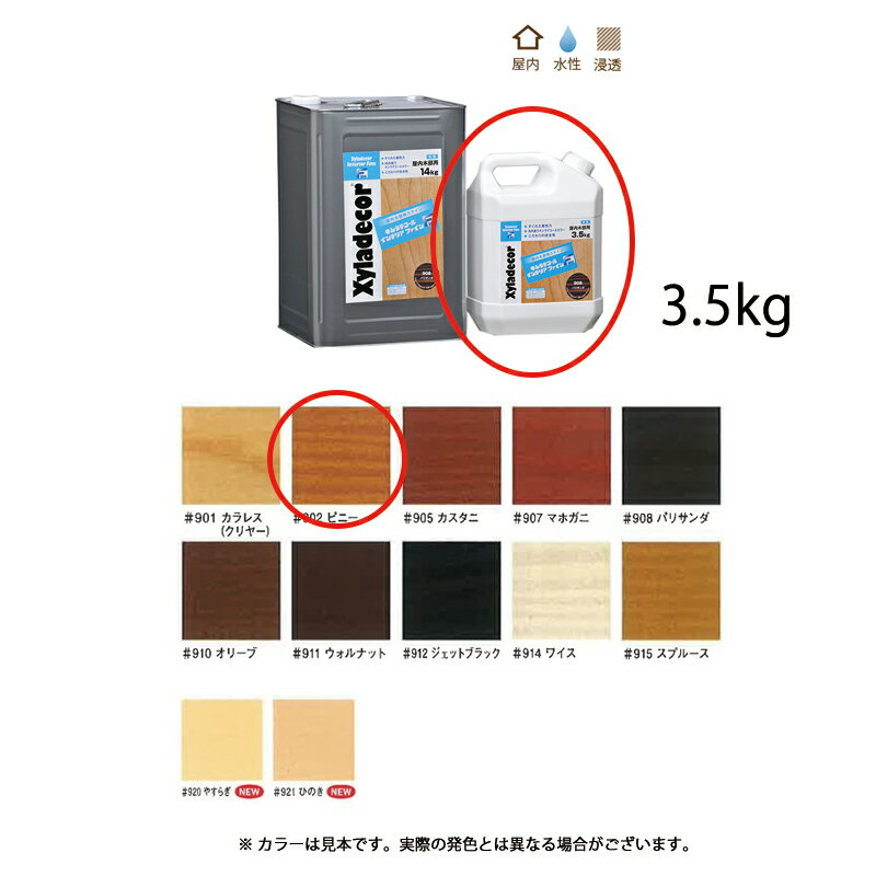 大阪ガスケミカル キシラデコールインテリアファイン 902 ピニー 3.5kg 取寄