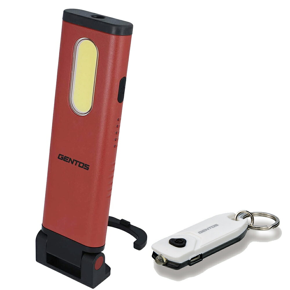 ジェントス GENTOS LED ハンディワークライト GZ-123 ＆ USB充電式キーライトセット OTGZ-123 取寄