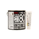 ソーラー パテ職人 極 KIWAMI 低収縮 パテ #80 高温型 (夏型タイプ) 3.2kg + パテ硬化剤 Y-10 100g (各1本 セット) 即日発送