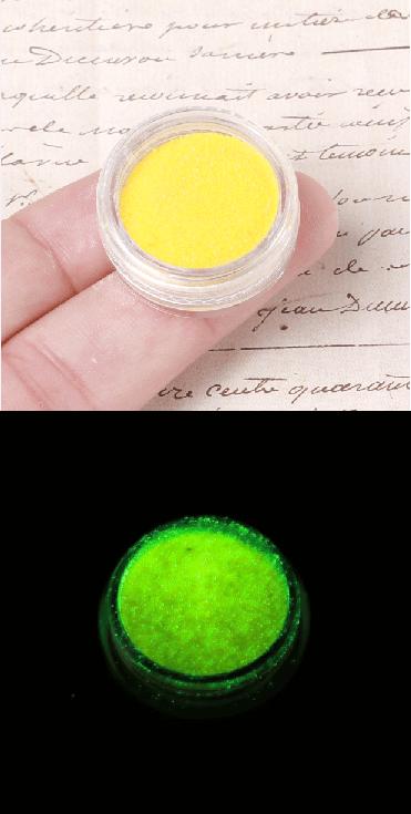 蓄光パウダー グローパウダー イエロー 20g 夜光 ネイル レジン ホログラム グリッ...