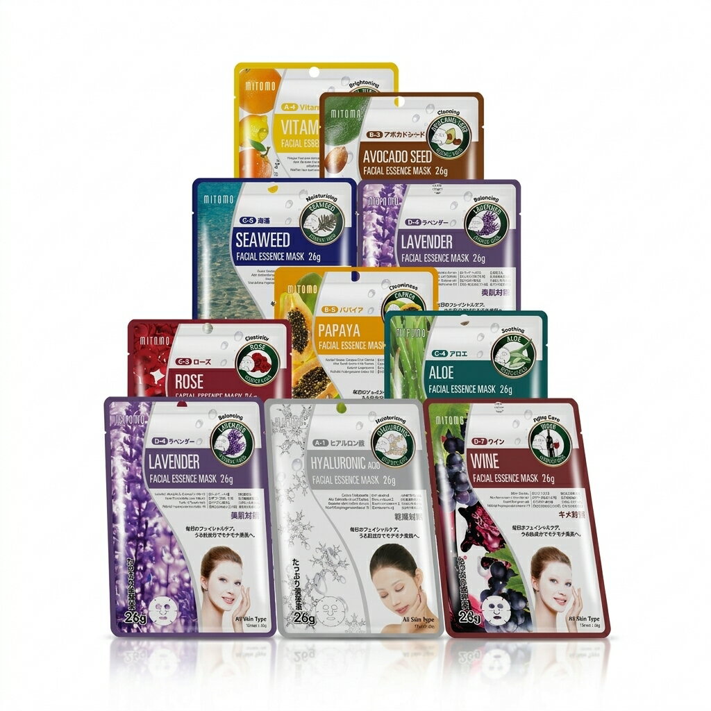 乐天商城 - MITOMO ミトモ 個別セット ツヤ肌 Tsuyahada 10枚 セット 個別包装 集中エッセンス 潤い肌 保湿 フェイスマスク 毎日お得ケア【PRSH0010-A】