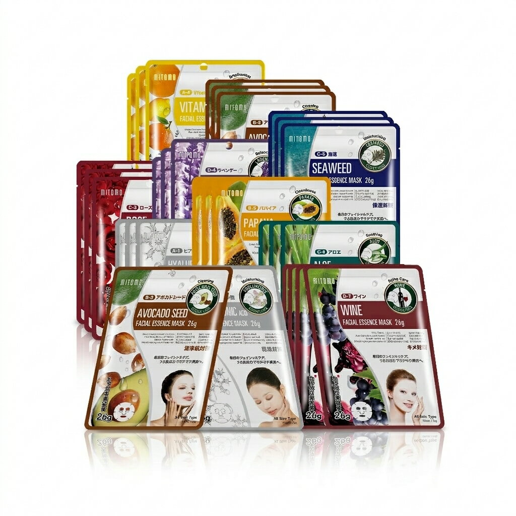 乐天商城 - MITOMO ミトモ 個別セット ツヤ肌 Tsuyahada 30枚 セット 個別包装 集中エッセンス 潤い肌 保湿 フェイスマスク 毎日お得ケア【PRSH0030-A】