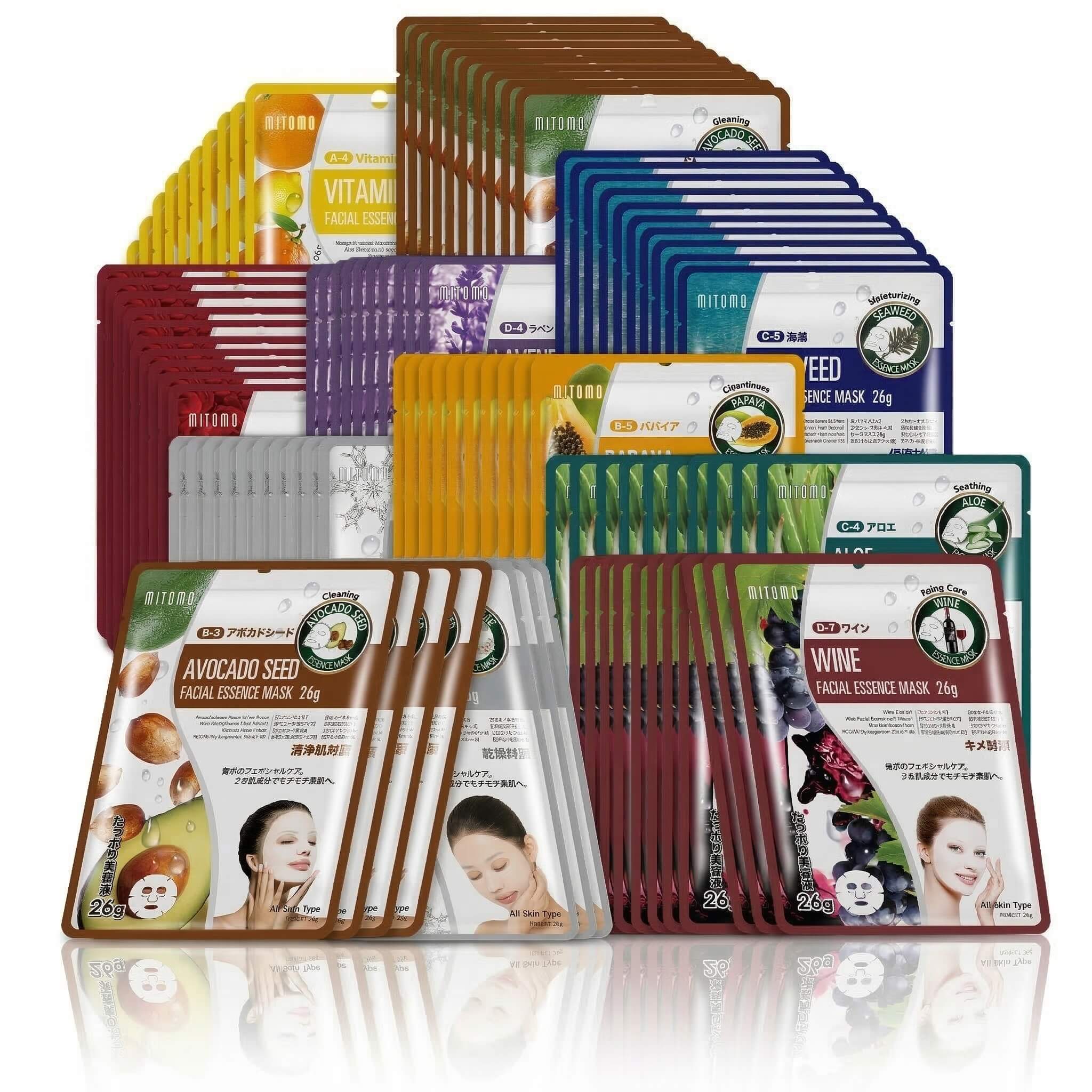 乐天商城 - MITOMO ミトモ 個別セット ツヤ肌 Tsuyahada 100枚 セット 個別包装 集中エッセンス 潤い肌 保湿 フェイスマスク 毎日お得ケア【PRSH0100-A】