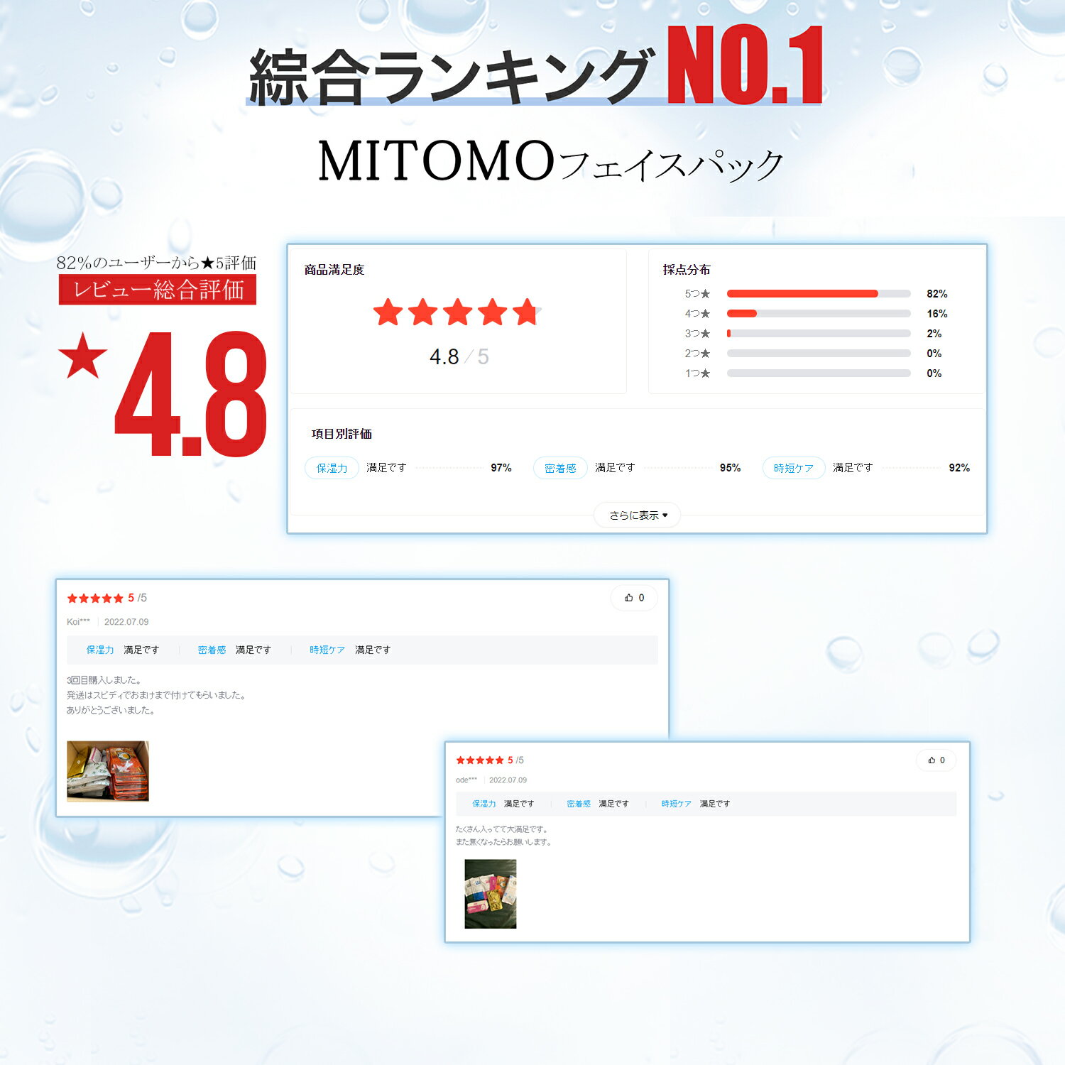 MITOMO 日本製 福袋40枚 集中保湿福袋 個別包装 美容フェスイパック 40枚入り スキンケア 潤い マスクパック 【LBPRMG040 】