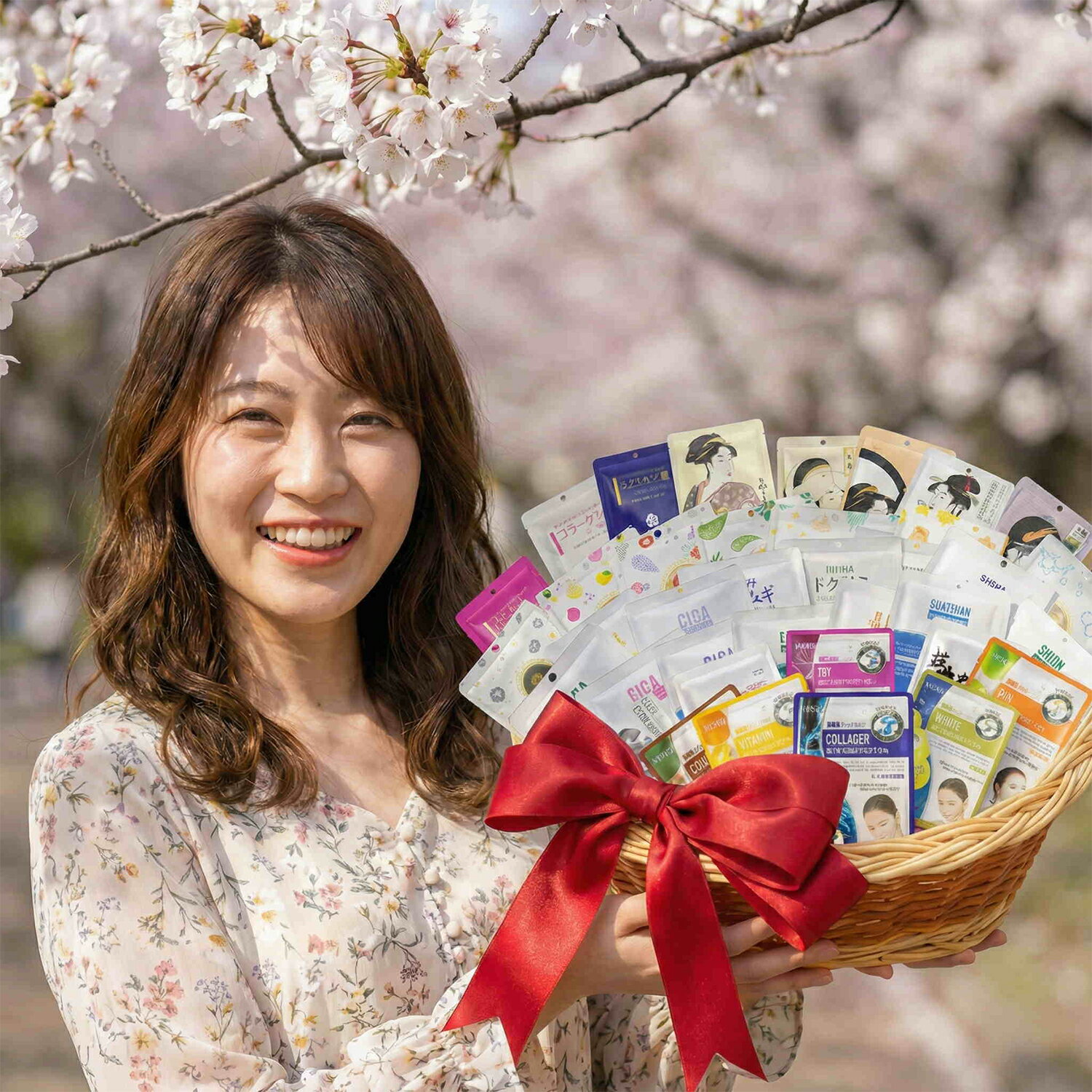 MITOMO 日本製 フェイスパック 100枚 個別包装 福袋 高保湿 スキンケア 毎日お得ケア【LBPRKL0100】