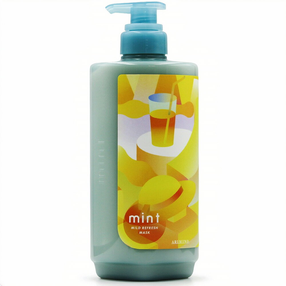アリミノ ミント マスク マイルドリフレッシュ 550g [ 2026 リニューアル トリートメント スカルプ ケア 速乾 ドライヤー時短 サラサラ 毛穴 クレイ 泥 夏 ] ARIMINO mint