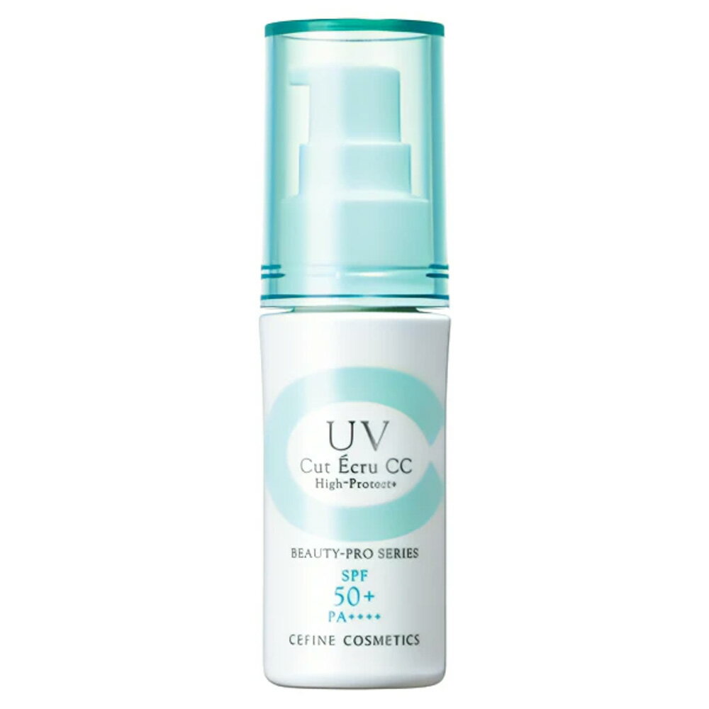 セフィーヌ UVカットエクリュ CC ハイプロテクト 30g [ 日やけ止め 美容液 メイク下地 SPF50+ PA++++ サンケア ノンケミカル 紫外線 ブルーライト ] 定形外 対応 CEFINE