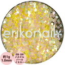 エリコネイル ホログラム ERI-189 パステルパール イエロー 1.0mm / 約1g (メール便 対応)