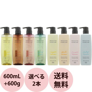 [ 送料無料 選べる2点セット 美容室専売 ] ホーユー プロマスター カラーケア シャンプー＆ヘアトリートメント / 600mL+600g サロン専売品 ヘアカラー ケア ダメージケア 美容師 おすすめ 人気