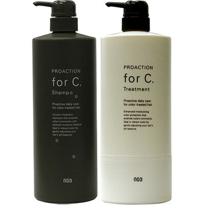 [ 2本セット ] ナンバースリー プロアクション フォーシー forC. シャンプー＆トリートメント 1000mL+1000g [ 美容室専売 カラーケア 集中ケア 美容師 おすすめ 人気 ] あす楽 対応 送料無料 NumberThree no3のサムネイル