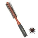 大阪ブラシ シャトリロールブラシ R-15S ブロー ドライ ヘアブラシ ボリューム 髪 天然木 美容室 美容師 サロン仕様