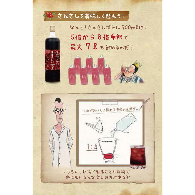 プロ用ヘア&コスメShopネッツビーのアルピジョン BIOハーブサンザシ 希釈タイプ 1000mL [ ビタミン ミネラル 美容 健康 飲料 さんざしドリンク ホット アイス サロン専売品 ] ALPSION｜アングル3