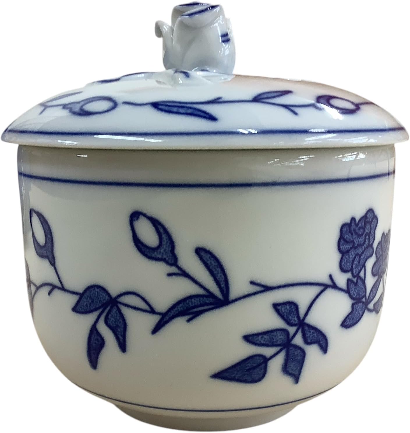 ボヘミア磁器 チェコ製 ボヘミアローズ ボックス 蓋付き湯呑