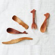 【新作追加】動物カトラリーシリーズ：スプーンフォークナイフ木製おやつデザート
