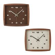 【送料無料】フォルムクロック:北欧デザインを意識した優雅なデザインの木製時計。