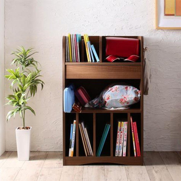 【20日はエントリーでP9倍】ランドセルラック リビング おしゃれ 幅60 Estudy エスタディ 収納 ラック リビング収納 ナチュラル ウォールナット