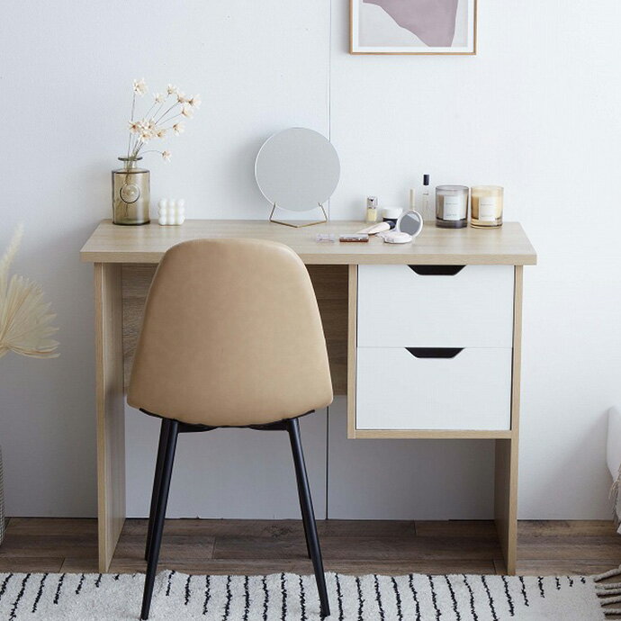 【15日限定！777円クーポン配布中】 オフィスデスク パソコンデスク デスク 机 学習机 勉強机 おしゃれ シンプル 木製 収納 北欧 モダン 大人 PCデスク ワークデスク スタンダード 100cm 子供