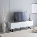 テレビ台 ローボード 120 白 グレー おしゃれ テレビボード 120cm テレビラック TV台 TVボード 40インチ 収納 多い スリムテレビ台 シンプル 人気 おすすめ(3)