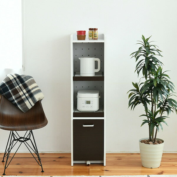 【15日限定！777円クーポン配布中】 すきま 隙間収納 キッチン ミニ 食器棚 キッチン家電収納 家電ラック 家電収納棚 コンパクト 収納 スリム ラック 棚 幅30 高さ 120 キッチンラック