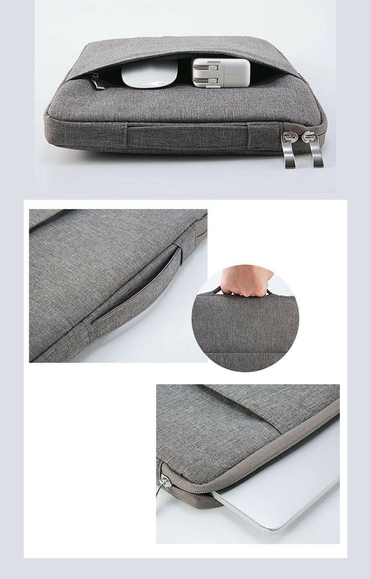 Acer Chromebook 311 (11.6インチ) ケース 収納付き キャンバス調 シンプル 手提げ ポーチ型 軽量 バッグ型 カバン型カバー クロームブ 3