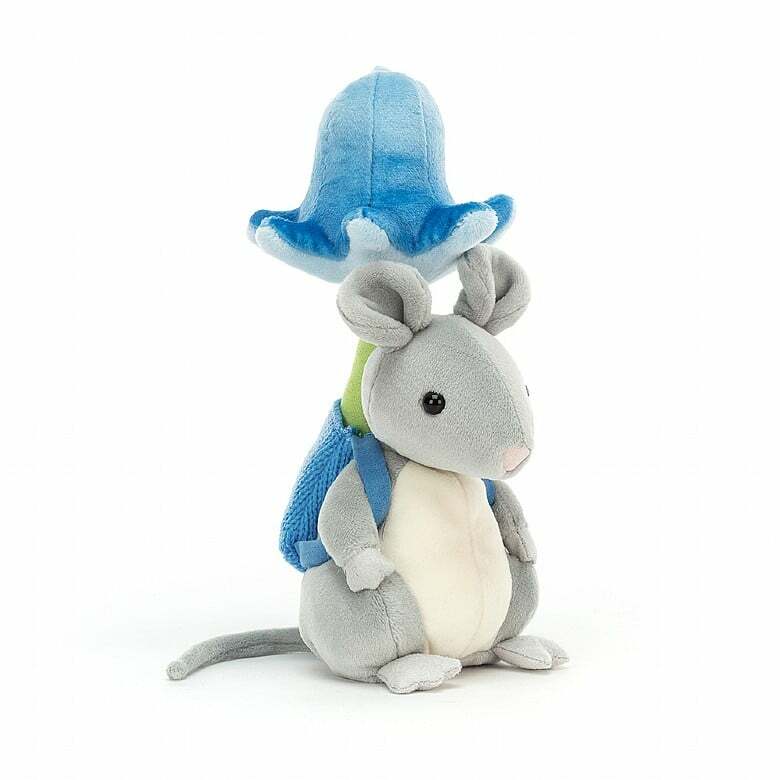 JELLYCAT 正規品 jellycat ジェリーキャット Flower Forager Mouse フラワーフォージャーマウス ねずみ 22cm ぬいぐるみ ギフト 贈り物 プレゼント 出産祝い