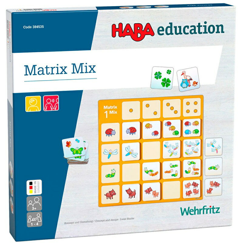 HABAeducation マトリックスMIX- 空間オリエンテーションのためのコンビネーションゲーム　知育玩具