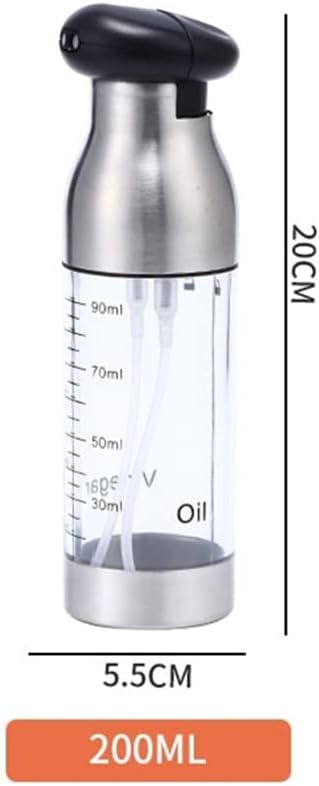 オイルスプレー 霧吹き オイルボトル 料理用 オリーブオイル えごま油に醤油差しドレッシングボトル 調味料入れ200ml 2