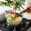 あす楽 ミルクパン 食品安全検測済 片手鍋 ガラスパン ガラス鍋 ソースパン ミニパン ミニ鍋 ガラスポット ガラス製 クリア 透明 北欧風 耐熱ガラス V字型注ぎ口 台所用品 透明 耐熱 400ml 600ml キッチン 調理器具 木製ハンドル 2,780円